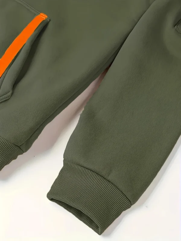 Hoodie with Multi-Zipper Design - Image 3