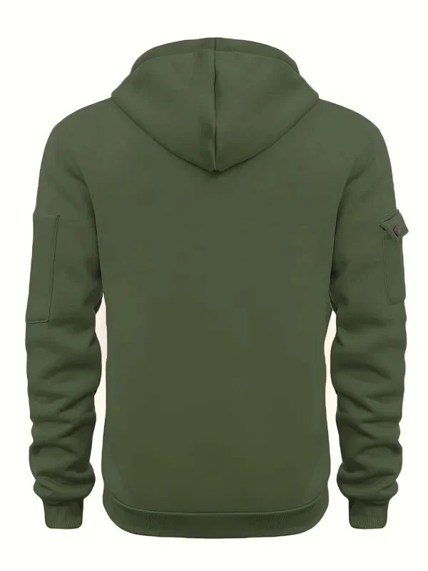 Hoodie with Multi-Zipper Design - Image 2